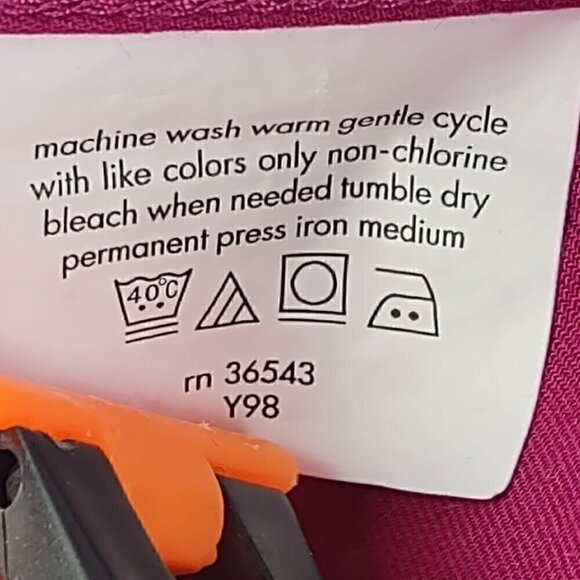 Izod Men's Magenta Cotton Blend Twill Dress Shirt Size 18.5 Tall (35/36) - Picture 13 of 13